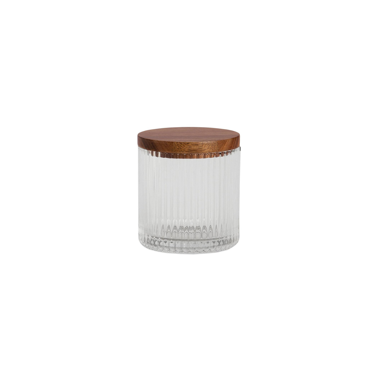 Boite en verre et acacia