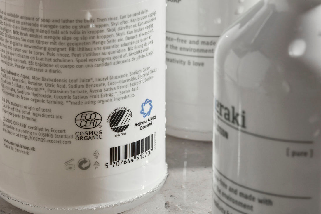 Liquide vaisselle pure doux efficace sans odeur meraki