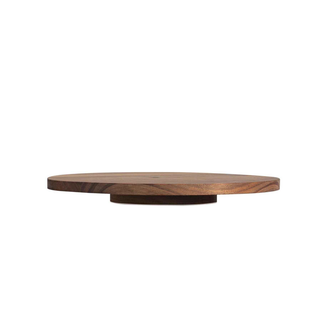 Plateau rotatif en bois acacia fonce