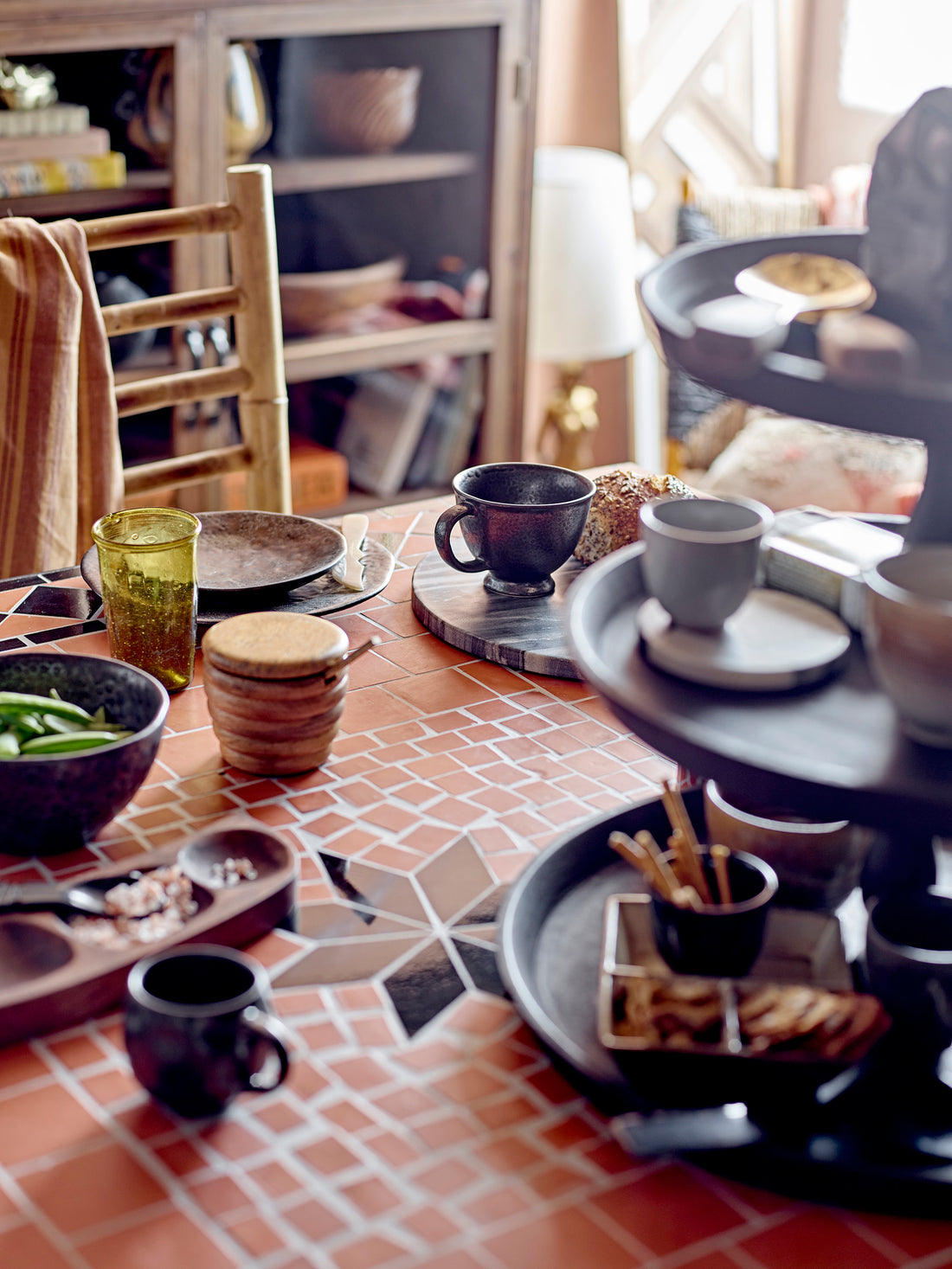 Tilda-Pot-à-sel-Sucr-avec-cuillère-Nature-Mango-Bloomingville