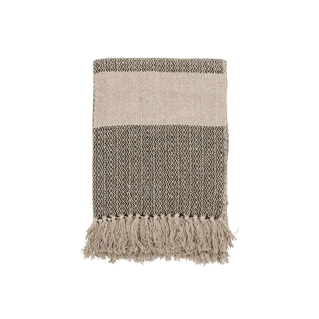 Fidan-Plaid-Verte-Coton-recyclé-Bloomingville