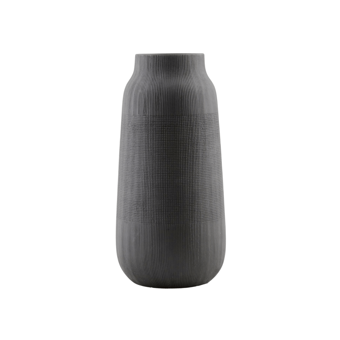 Grand-Vase-Groove-Noir
