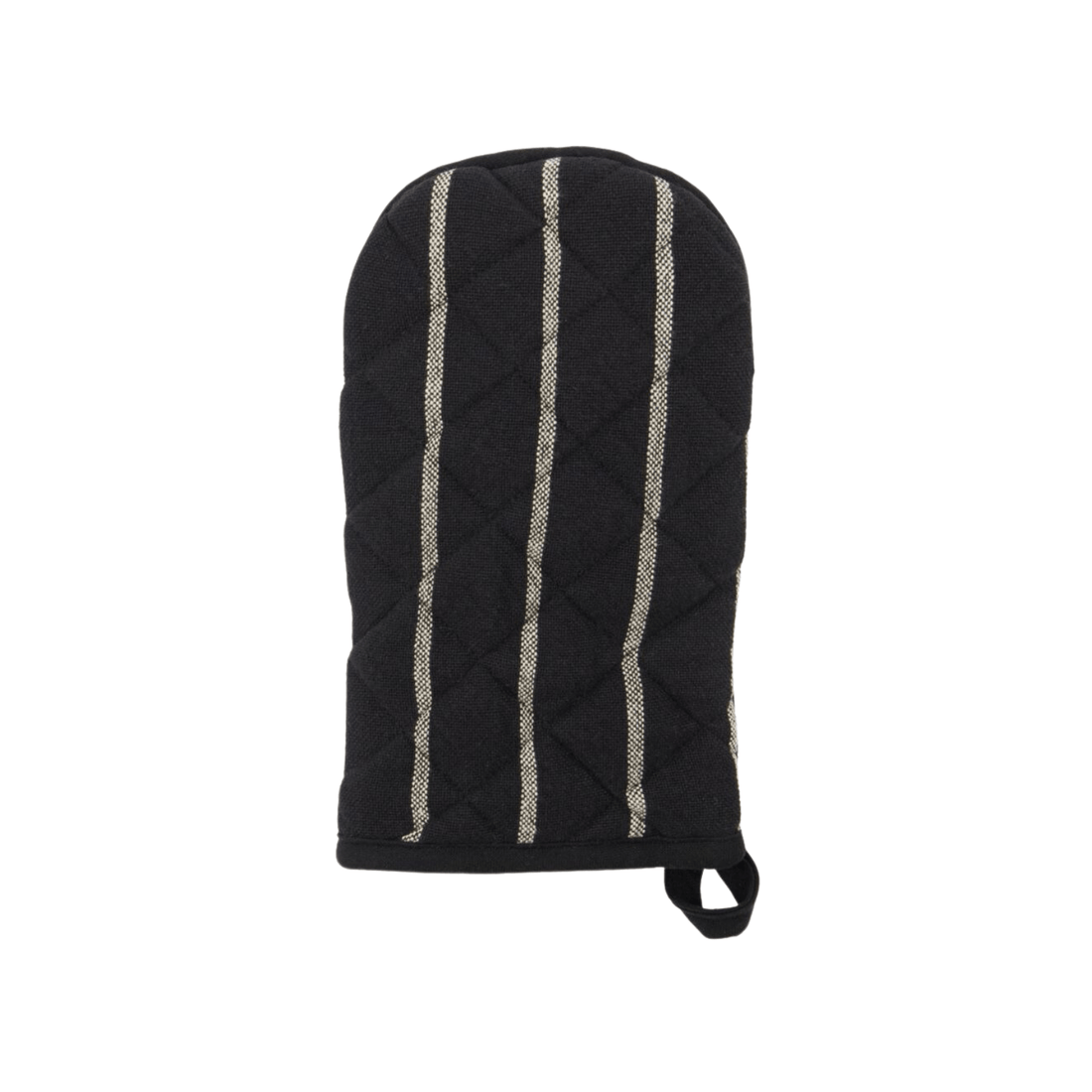 Gant-de-cuisine-Chef-Noir-à-rayures-blanches