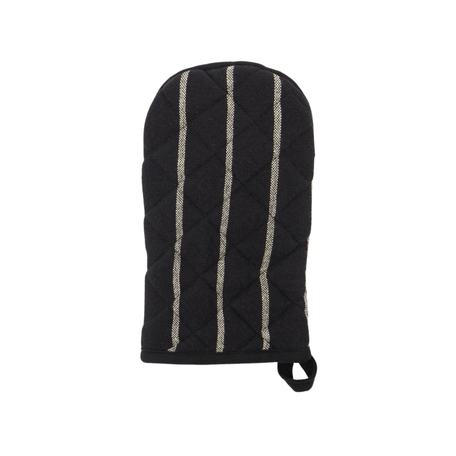 Gant-de-cuisine-Chef-Noir-à-rayures-blanches