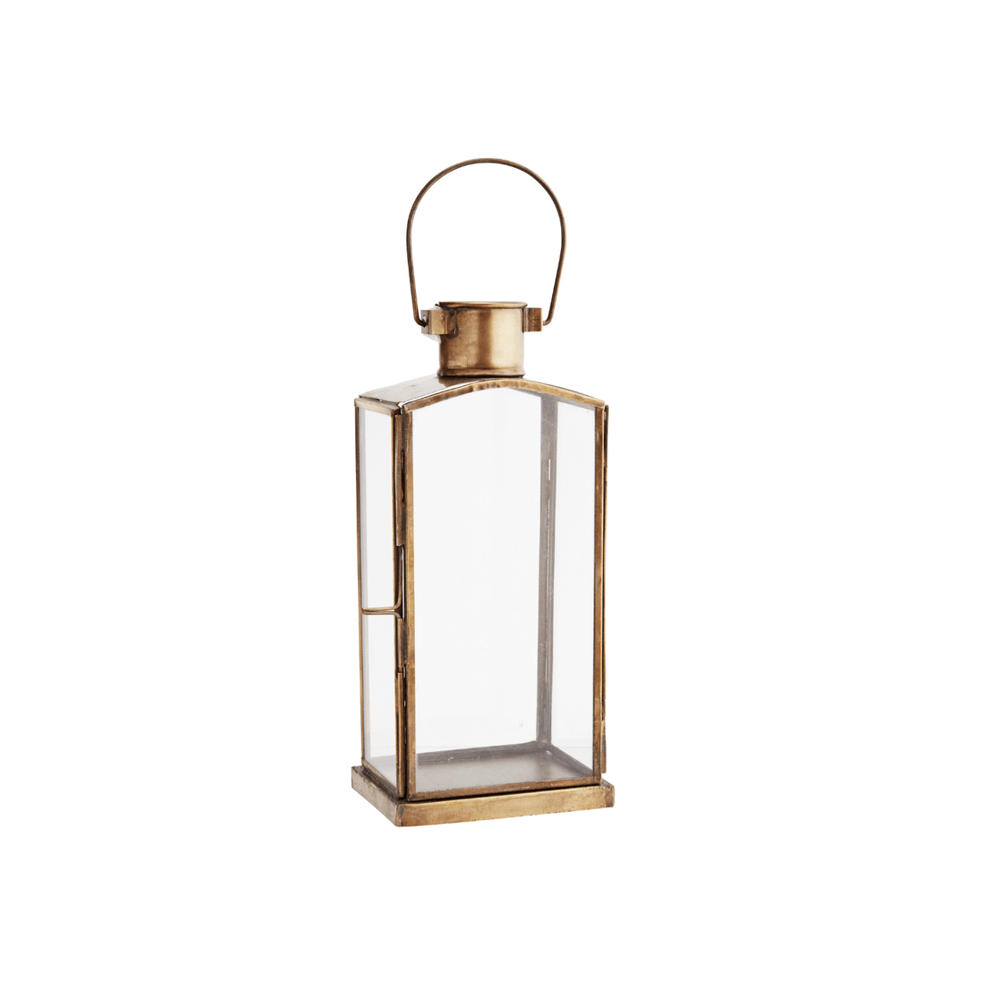 lanterne antique en metal de couleur laiton