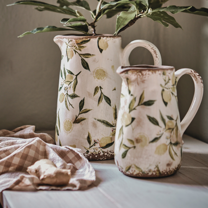 Torchon en coton beige et blanc