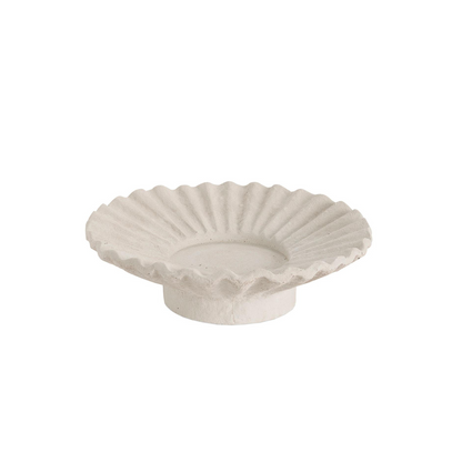 coupelle ronde blanche en ciment 