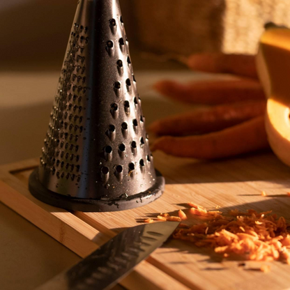 rape acier inoxydable conique noire