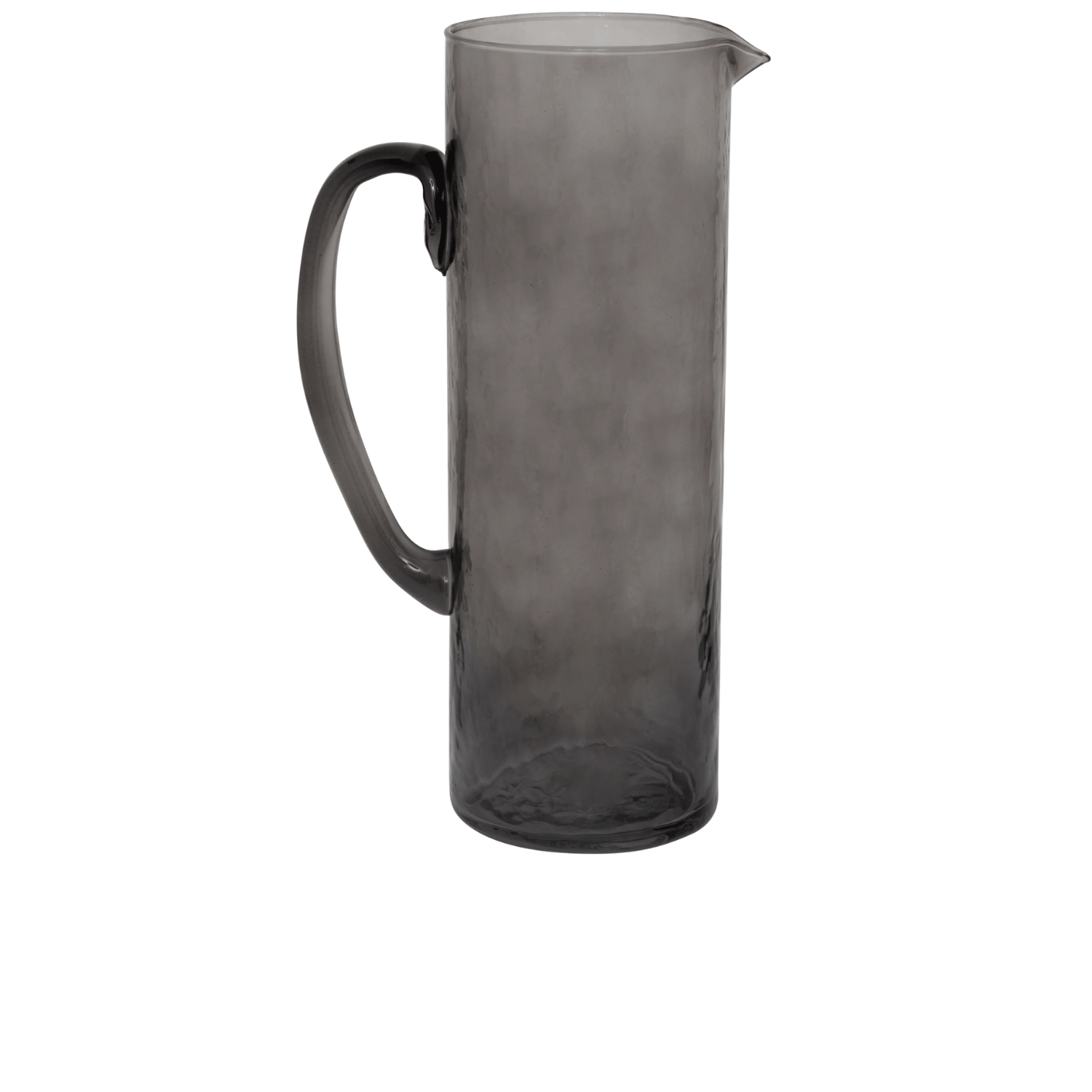Carafe de grande contenance en verre recycle fume ebene
