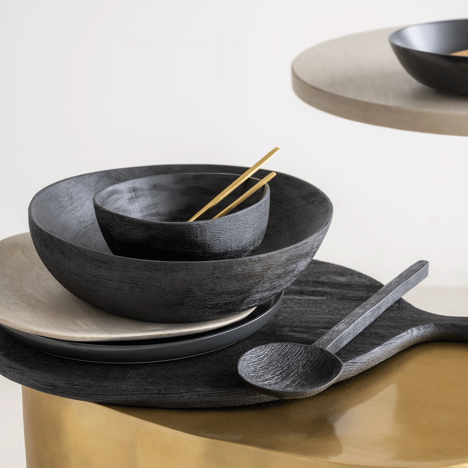 Cuillere noire en bois de manguier urban nature culture