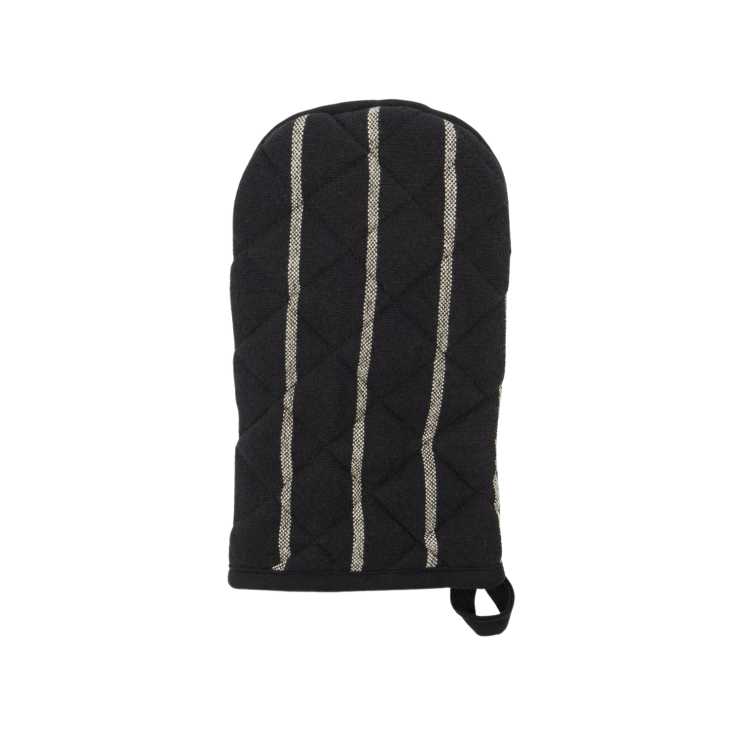 Gant-de-cuisine-Chef-Noir-à-rayures-blanches