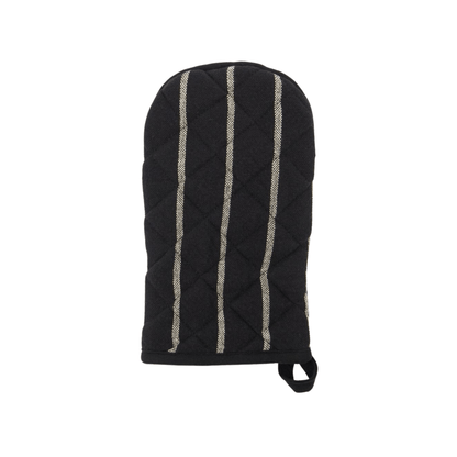 Gant-de-cuisine-Chef-Noir-à-rayures-blanches