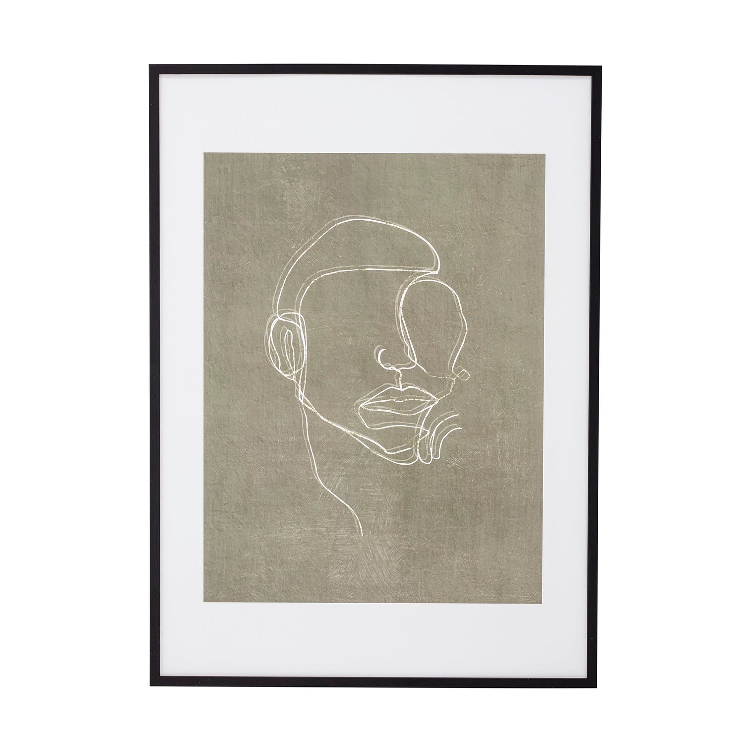 Hakeem-Illustration-avec-cadre-Noir-Pin-Tableau-Abstrait-Bloomingville