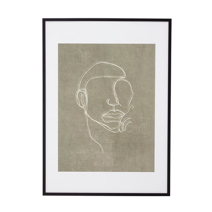 Hakeem-Illustration-avec-cadre-Noir-Pin-Tableau-Abstrait-Bloomingville