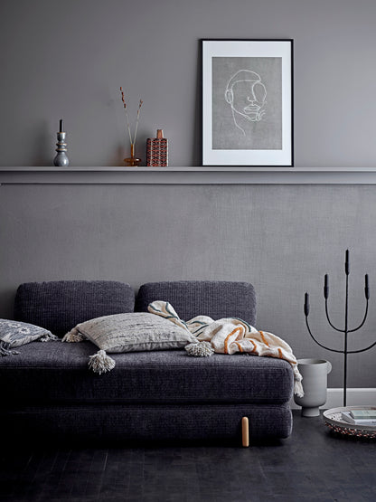 Hakeem-Illustration-avec-cadre-Noir-Pin-Tableau-Abstrait-Bloomingville