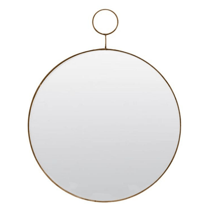Miroir rond loop elegant et raffine en laiton Society of lifestyle 