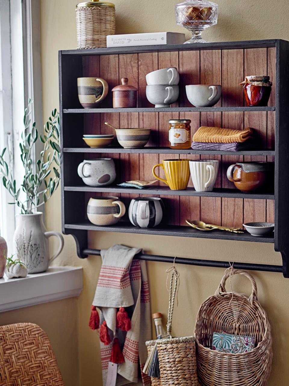 Serina-Mug-Noir-Grès-Bloomingville