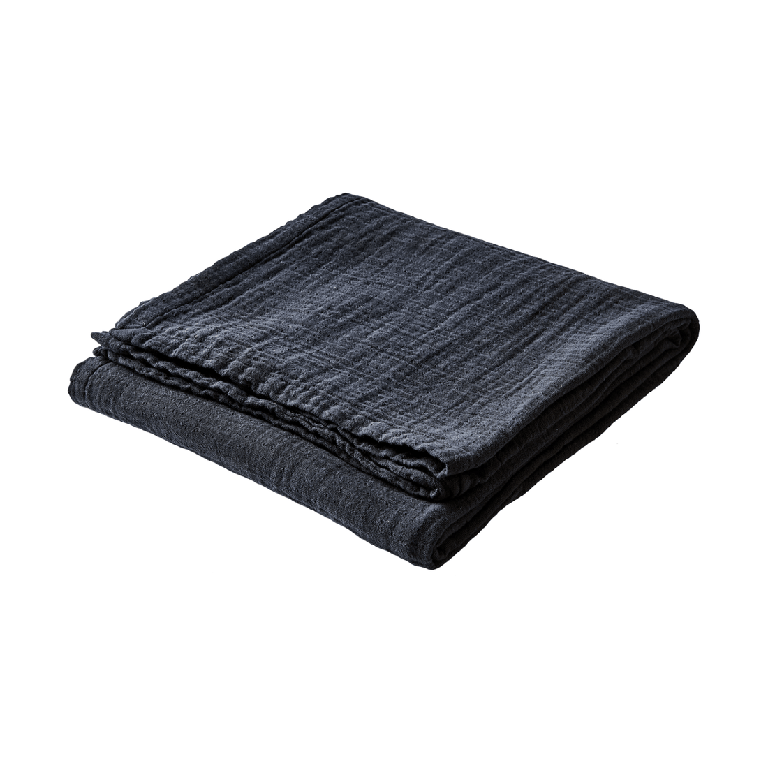 Nappe noire en gaze de coton