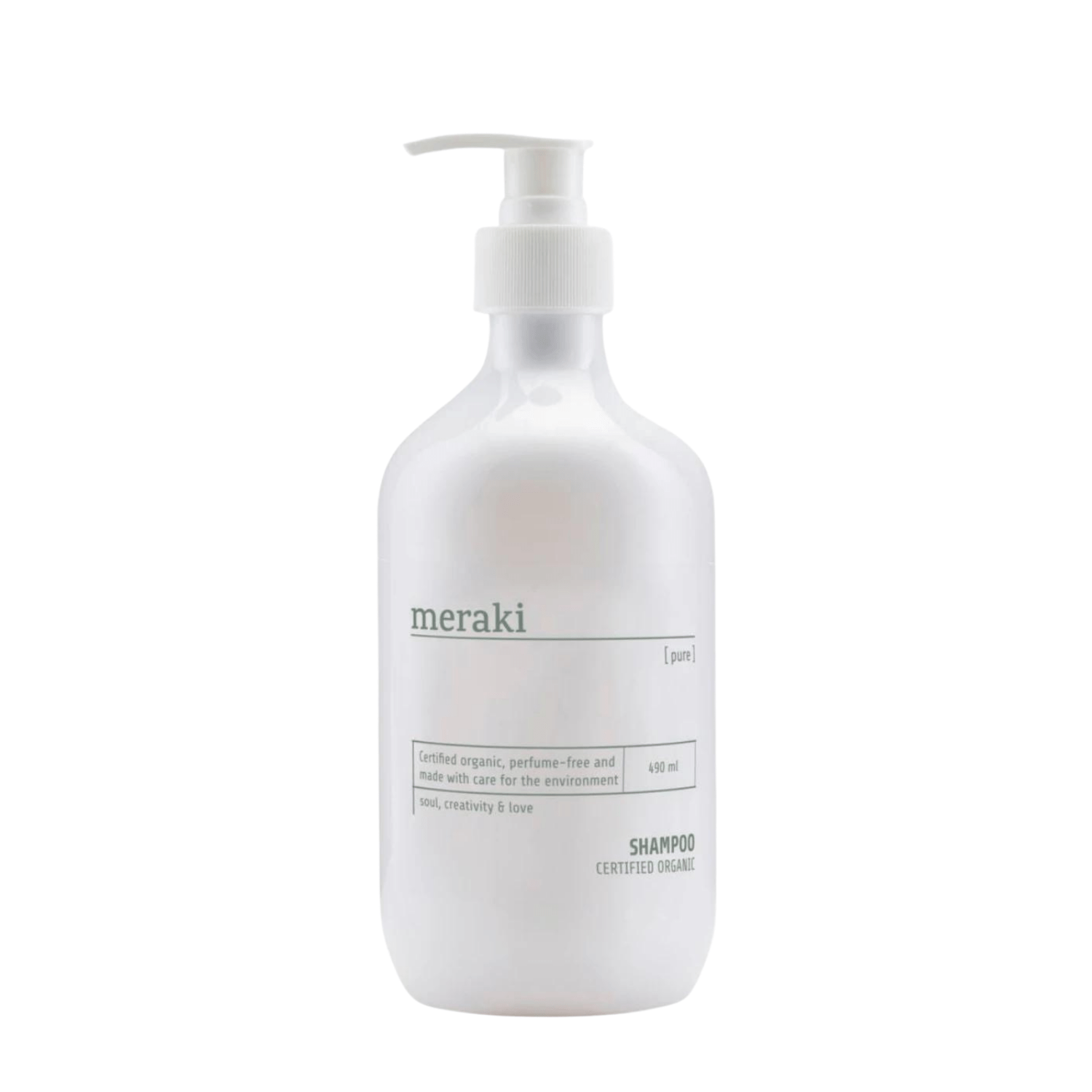 Shampoing doux et efficace pure de la marque meraki