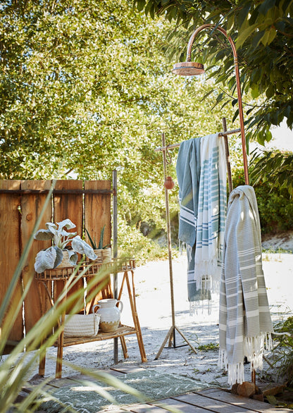 Trousse écrue en velours de coton Madam Stoltz