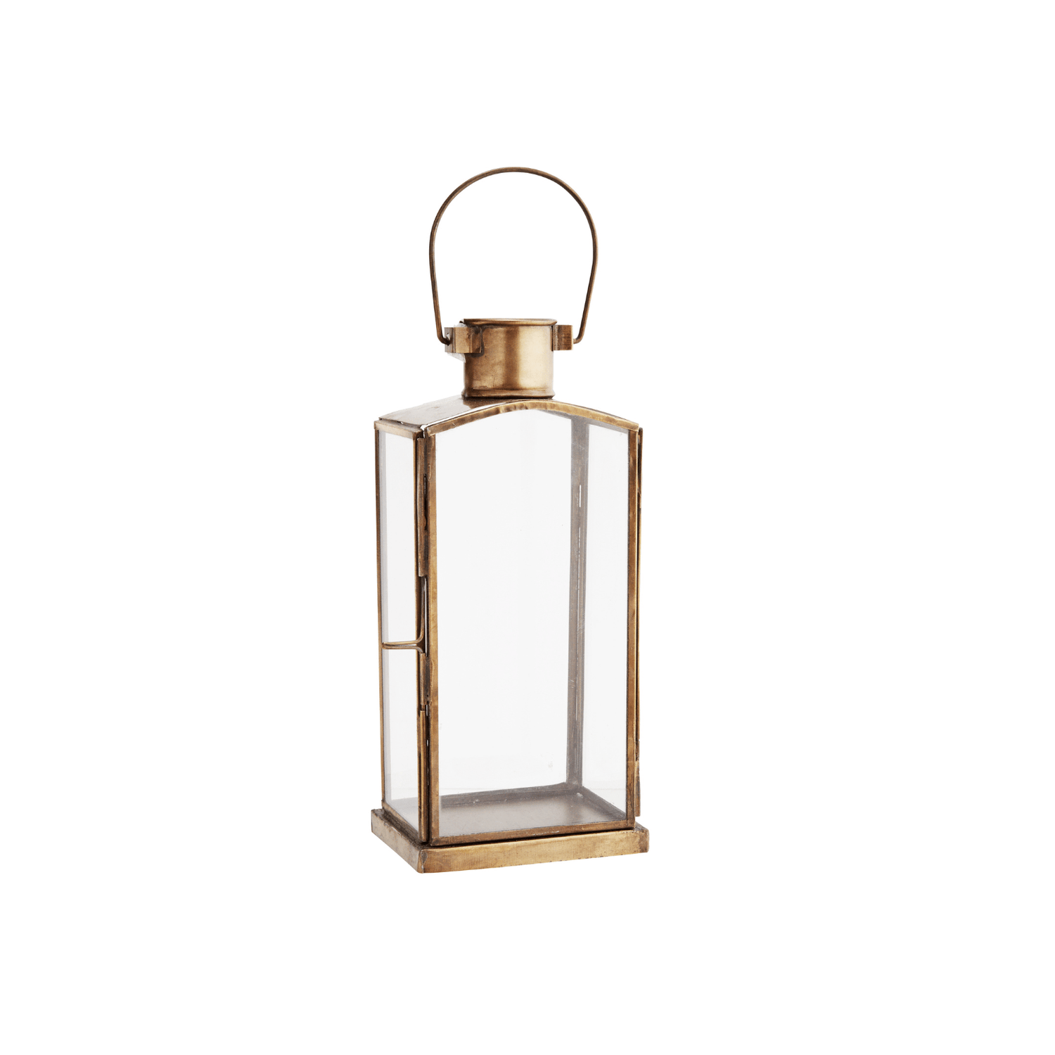 lanterne antique en metal de couleur laiton