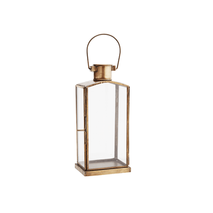 lanterne antique en metal de couleur laiton