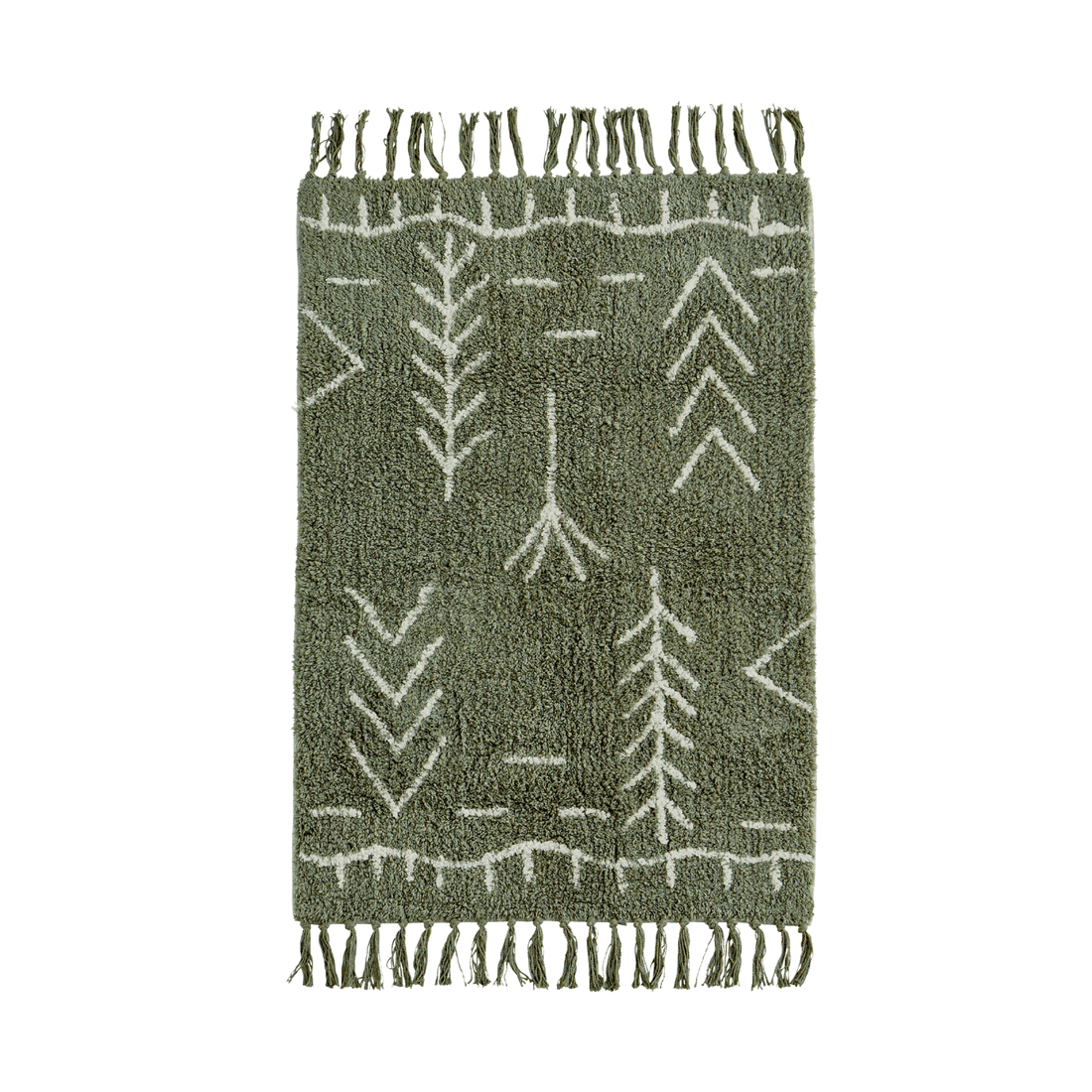 tapis motifs ethniques vert madam stoltz