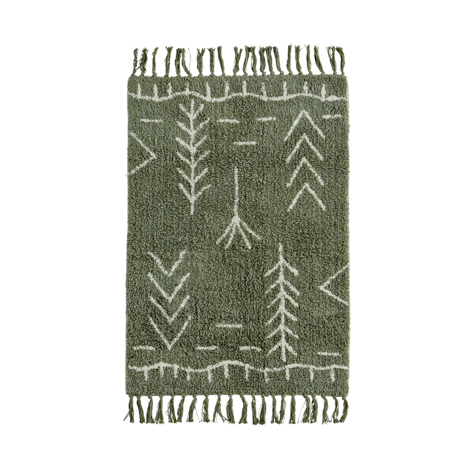 tapis motifs ethniques vert madam stoltz