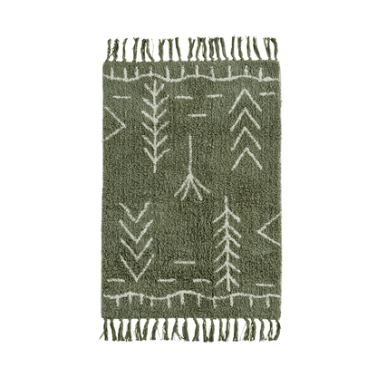 tapis motifs ethniques vert madam stoltz